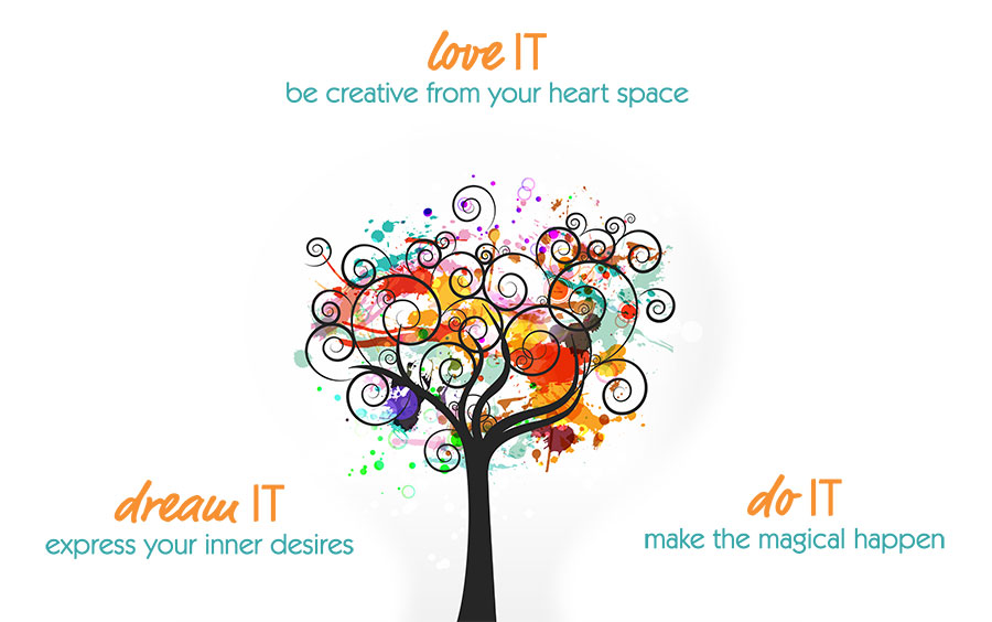 Love IT - be creative; Dream IT -  express your inner desires; Do IT - make the magical happen